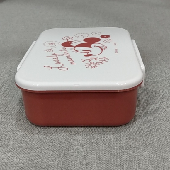 Disney Minnie Mouse Mickey Snap Lock Lunch Snack Food Container Microwave - Picture 6 of 13